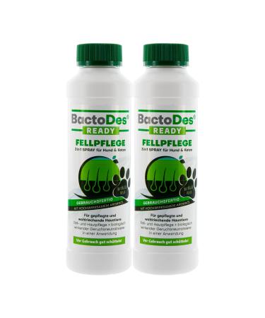 Bactodes Ready Fell Care 3in1 Spray odor neutralizers Care for skin and fur with argan oil for dogs and cats 2x 200ml spray bottle
