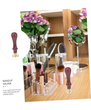 MUSISALY 3 Pcs Dispensing Plate Tool Espresso Hand Tamper Pressing Seal Mold Eye Makeup Tool Wooden Handle - Buy Online on SooperMarket.com