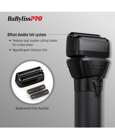 BaBylissPRO FXONE Double Foil Stick Shavers Black - Premium Grooming Tool for Men | Fast International Shipping - Buy Online on SooperMarket.com