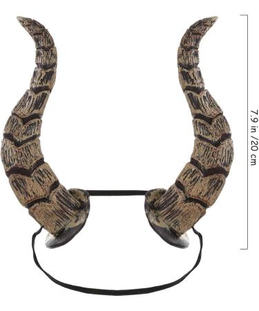 AOKWAWALIY Animal Simulation Horn Headband Gothic Sheep Horn Headband Animal Photo Props Hair Devil Headpiece Accessory - Buy Online on SooperMarket.com