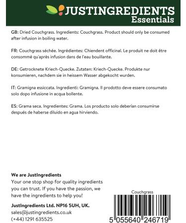 JustIngredients Essentials Couchgrass 500 g - Buy Online on SooperMarket.com