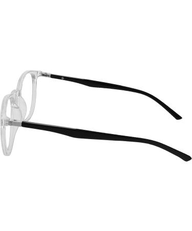 Opulize Met Reading Glasses 2 Pack - Slim Round Frame Scratch-Resistant Spring Hinges +1.50 Dioptria - Black/Transparent for Men & Women - Buy Online on SooperMarket.com