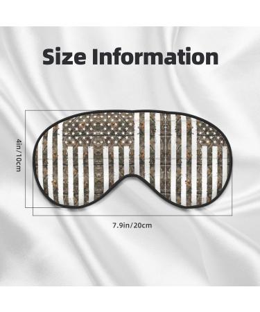American Camouflage Soft Sleep Eye Mask | Breathable Eye Patch for Women | Ideal for Travel & Relaxation - Buy Online on SooperMarket.com