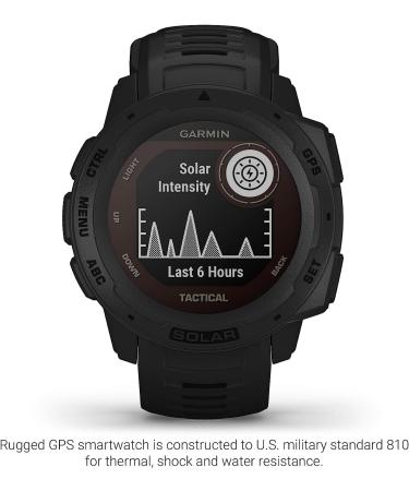 Garmin Instinct Solar Outdoor Smartwatch with Solar Charging - Black - Buy Online on SooperMarket.com