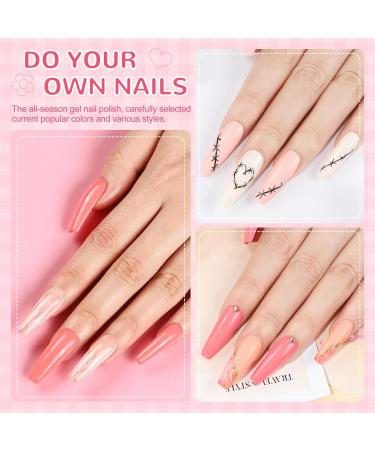 PEACECOLOR Gel Nail Kit with Electric Nail File - 18Pcs Gel Polish Set, 36W UV/LED Lamp, Professional Manicure Tools - KAP0029 - Buy Online on SooperMarket.com