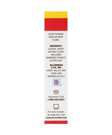 McCormick Raspberry Extract with Other Natural Flavors  2 fl oz Raspberry 2 Fl Oz (Pack of 1) - Buy Online on SooperMarket.com