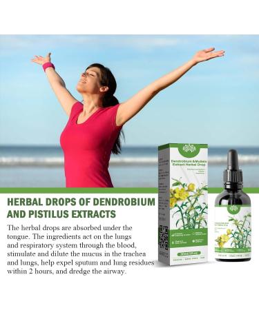 Clearbreath Dendrobium & Mullein Extract Drops - Herbal Lung Health Essence (1 Pcs) - Buy Online on SooperMarket.com