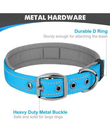 Joytale Baby Blue Dog Collar - Softly Padded Neoprene Nylon Reflective Collar for Small Dogs | 1 Pack - Buy Online on SooperMarket.com