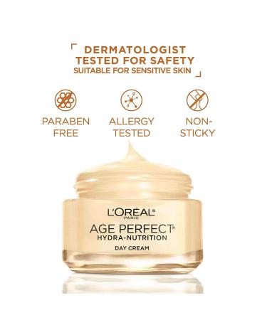 L'Oreal Paris Age Perfect Hydra-Nutrition Anti-Aging Day Cream with Manuka Honey Extract 1.7 oz - Buy Online on SooperMarket.com