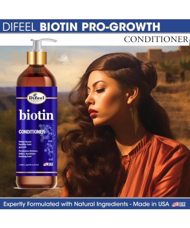 Difeel Elevated Biotin Conditioner 33.8 oz - Best Conditioner for Hair Growth Paraben Free & Color Safe for Thin Hair - Shop Internationally - Buy Online on SooperMarket.com