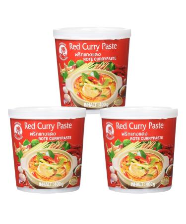 Cock - Red Curry Paste - Pack of 3 (3 x 400g)