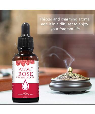 Rose Oil Essential Oil - Moisturizing, Anti-Aging, and Skin Brightening Formula for Aromatherapy and Relaxation - 30ml - Buy Online on SooperMarket.com