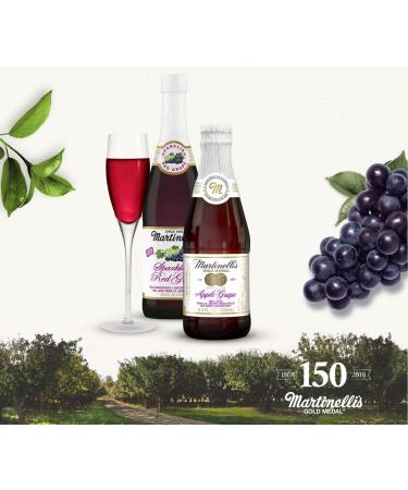 Martinelli's Sparkling Red Grape Juice 8.4 oz. - Pack of 12 Bottles | Non-Alcoholic Beverage - Buy Online on SooperMarket.com