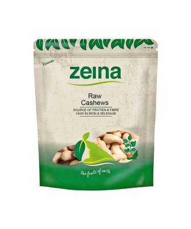 Zeina Cashew Nuts (Raw) with High Vitamin B6 and Iron (1Kg) - Natural Fibre and Protein. A Fresh Healthy Snack with Resealable Bag - Peanut and Sesame Free Cashews 1 kg (Pack of 1)