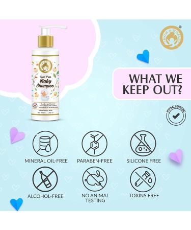 Mom & World Tear Free Baby Shampoo with Organic Moroccan Argan Oil and Oats Extract 200ml - Gentle and Nourishing Formula - Buy Online on SooperMarket.com