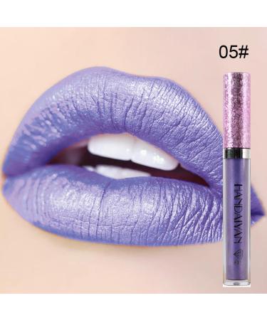 Liquid Glitter Lipstick Set - Waterproof Metallic Gloss for Teens & Women | 6PCS Diamond Shimmer Lip Color - Buy Online on SooperMarket.com