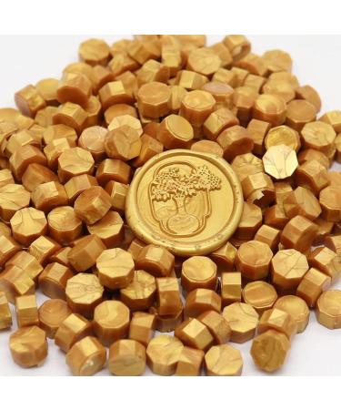 200Pcs Wax Sealing Beads for Wax Sealing Stamp Perfect for Christmas Cards Envelopes Invitations Wine Packages Letter Sealing (Gold) - Buy Online on SooperMarket.com