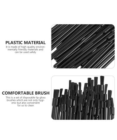 300 Pcs Mini Lipstick & Lip Liner Brushes - Exfoliating Lip Applicator Wands for Makeup - Travel Disposable - Perfect for Cosmetics - Black - Buy Online on SooperMarket.com