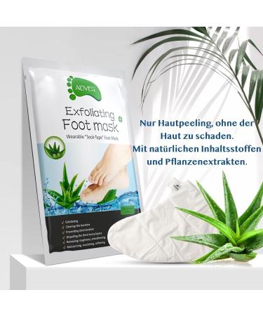 Footmaster Aloe Peeling Socks | Intensive Foot Care for Silky Feet | Remove Rough Skin & Cracks - 3 Pairs - Buy Online on SooperMarket.com