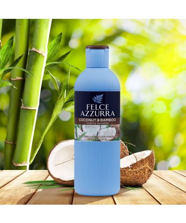 Felce Azzurra Coconut and Bamboo Body Wash - 22 oz - Hydrating and Revitalizing Shower Gel for All Skin Types - Buy Online on SooperMarket.com