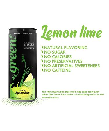 Green Soft Drinks Variety pack  Five different variants with No added Sugar  Naturally Sweetened with 100% Stevia Leaf Extract  Carbonated Soda with real juice  Pack of 6 cans - Buy Online on SooperMarket.com
