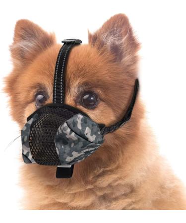 Muzzle for dogs muzzle made of adjustable network material soft breathable mask for pets muzzle for the training of dogs for small medium -sized and large dogs (XL black)