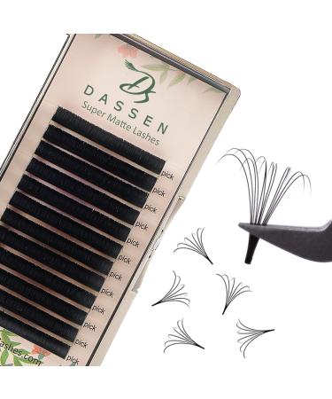 Volume Lash Extensions .07 Easy Fan Volume Lashes 8-16mm Self Fanning Eyelash Extensions C/CC/D/DD Curl Supplies (0.07 CC Mix-8-16mm)