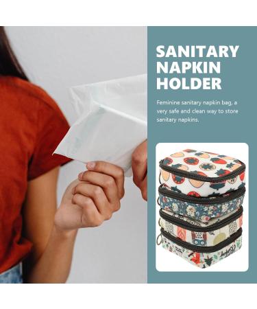 4pcs Healeved Napkin Storage Bags - Zipper Menstrual Pad Travel Holder - Buy Online on SooperMarket.com