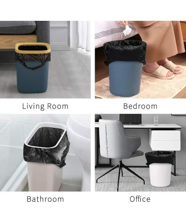 Fyy Garbage Bags with Handle - 100 Pack 6 Gallon Waste Bags for Bathroom Kitchen Office - 52x70 cm Black - Buy Online on SooperMarket.com