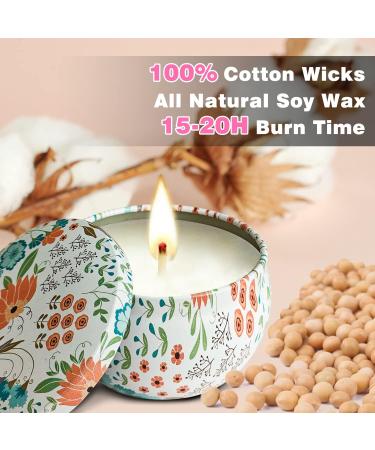Fragrance Candles Gifts for Women - 6 Pack Aromatherapy Soy Wax Candles for Stress Relief | Mother's Day Thanksgiving & Christmas Gift Set - Buy Online on SooperMarket.com