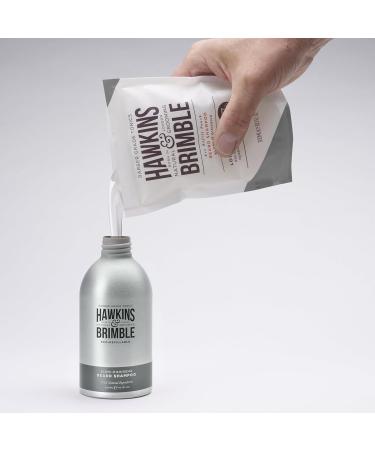 Hawkins & Brimble Beard Shampoo Refill Pouch - 10.1 fl oz | Eco-Friendly & Nourishing Beard Care | International Shipping Available - Buy Online on SooperMarket.com