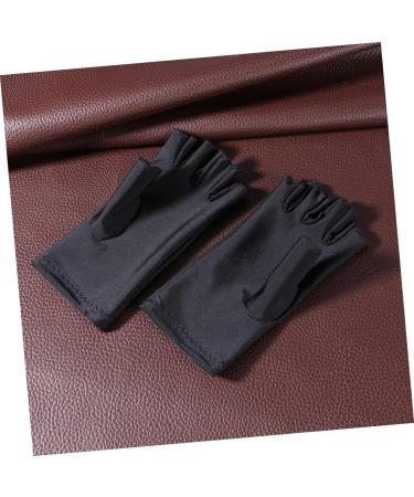 Angoily 5 Pair Gloves Manicure Glove Uv Shield Glove Anti Uv Glove Miss Electric Car Apparel M Black - Buy Online on SooperMarket.com