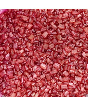 A Pinch Of... Glimmer Sugar Red - Mini Pouch - 30g. This beautiful glimmer sugar is versatile and ideal for all of your cakes & bakes. Just enough for a single bake. (Glimmer Sugar Red)