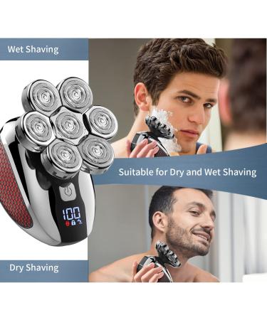 Homsor 7D Waterproof Head Shaver for Bald Men | Electric Shaver with Trimmer | Men's Grooming Kit - Buy Online on SooperMarket.com
