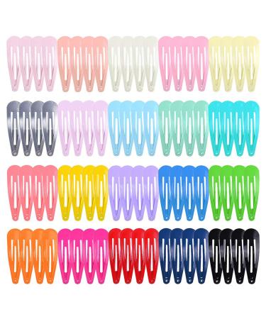 80 Pieces Snap Hair Clips Non-Slip Metal Hair Clips Hair Barrettes for Little Girls/Kids