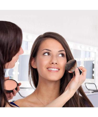 Kabuki Face Brush - Professional Mushroom Shaped Soft Brush for Foundation & Powder Makeup - Includes Black Travel Bag - Ideal for Mineral Blending, Blush, Buffing, and Nail Arts Dust Clean - Buy Online on SooperMarket.com