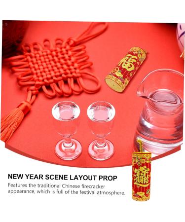 Alipis 1pc Chinese New Year Decoration Car Decor Car Trim Front Door Sitting on The Flannel Red Red 18x6cm - Buy Online on SooperMarket.com