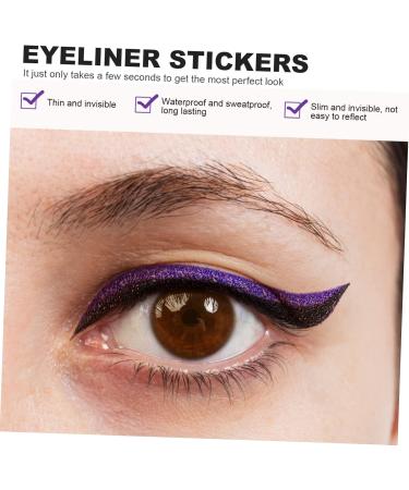 Mikinona Double Sided Tape 18 Pairs Anti Sweat Eyeliner Purple Duct Tape Adhesive Eye Line Strip Eyeliner Sticker Tool Man Eyes - Buy Online on SooperMarket.com
