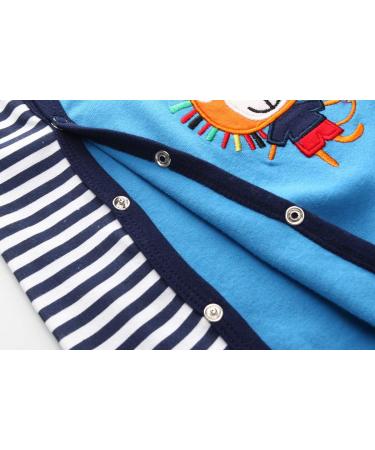 MAMIMAKA Baby Rompers Pajamas Cotton Jumpsuit Set - 3-6 Months (Three Pieces) - Buy Online on SooperMarket.com
