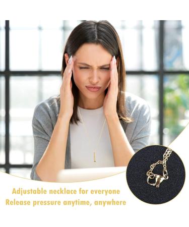 Anxiety Necklace Stress Relief Whistle Necklace with Chain Gold Meditation Breathing Necklace Exercise Device for for Women Men Mindful Breathing Relax Relief Stress Relief Calming Down - Buy Online on SooperMarket.com