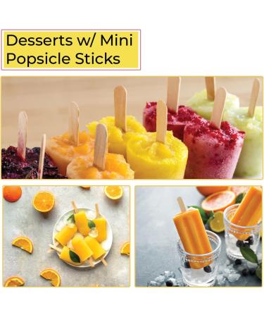 Apremont 300 Pcs Mini Natural Wooden Craft Sticks - 3.5 inch Ice Cream & Popsicle Sticks - Food Grade & Ideal for Crafting, Stirring, and DIY Kids Projects - Buy Online on SooperMarket.com