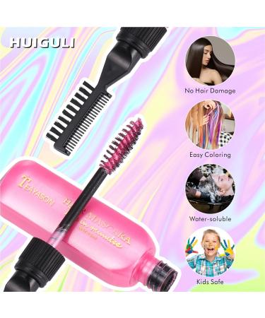 5PCS Temporary Bright Hair Chalk Dye Set - Washable Hair Colour for Kids, Men, and Women. Perfect for Halloween, Birthdays, and DIY Hair Makeup - Buy Online on SooperMarket.com