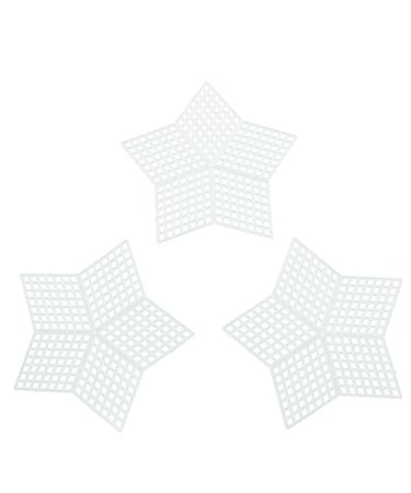 JCBIZ 10pcs Plastic Canvas Sheet Eembroidery Tool DIY Handmade Materials(Stars)