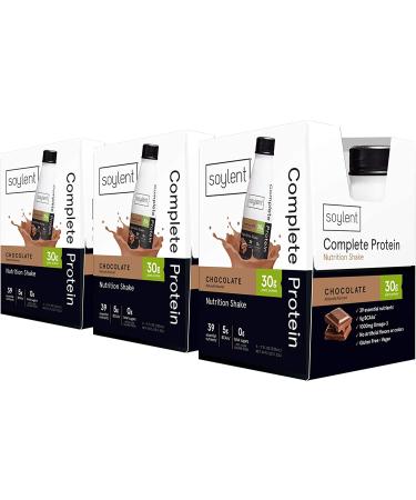 Soylent Complete Protein Shake Chocolate 11oz (Pack of 12) - Gluten-Free & Vegan Meal Replacement - Buy Online on SooperMarket.com