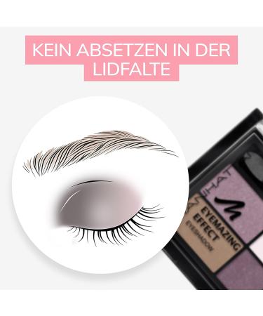Manhattan Eyemazing Effect Eyeshadow Palette - 4 Shimmering Smokey Eye Colors | Fancy Nudes 60m - 1 Pack for Stunning Makeup Looks - Buy Online on SooperMarket.com