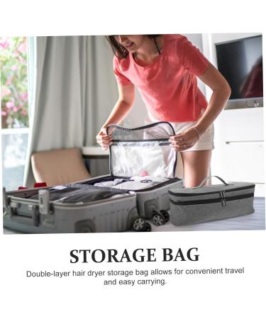 PACKOVE Hair Dryer Storage Bag Makeup Bag Travel Case for Hair Styling Tools Organizer High Capacity - Buy Online on SooperMarket.com