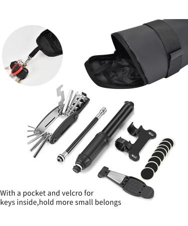 LandTrek Small 0.6L Bike Saddle Bag | Waterproof Cycling Tool Bag for Mountain Road MTB Bicycle Seat - Buy Online on SooperMarket.com