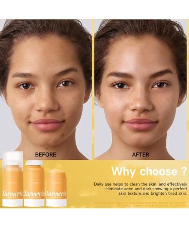 Mask Stick Turmeric Facial Mask Clay For Brightens Deep Cleans Face Masks Skincare Turmeric Skin Care Mask For Controlling Acne Oil And Refining Pores 1pc - Buy Online on SooperMarket.com