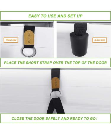 UBING Leg Stretcher Door Flexibility Trainer | Splits Trainer for Dance Ballet | Over The Door Stretch Strap for Flexibility - Light Purple - Buy Online on SooperMarket.com