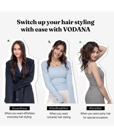 VODANA Professional GlamWave 1.6" Ceramic Curling Iron - Long-Lasting Lavender Curls Instant Heat Hair Curler - International Shipping Available - Buy Online on SooperMarket.com